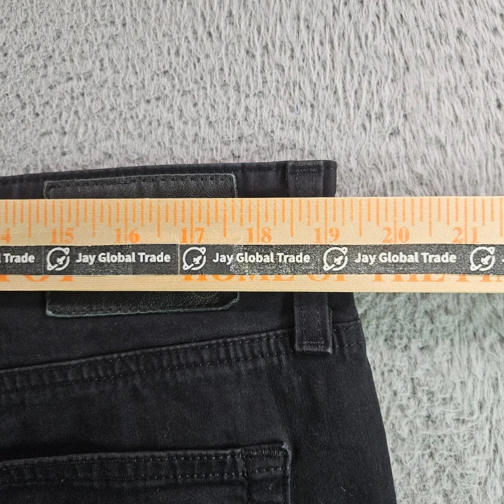 AG Adriano Goldschmied The Everett Slim‎ Straight Black Pants 38x32